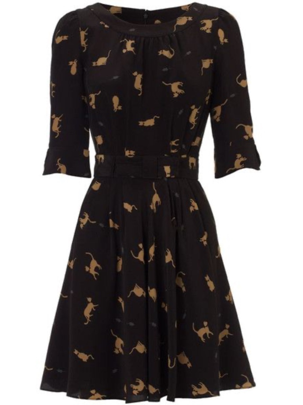Hobbs NW3 Annabel Cat Print Dress - As seen on Taylor Swift - rare! - Picture 4 of 7